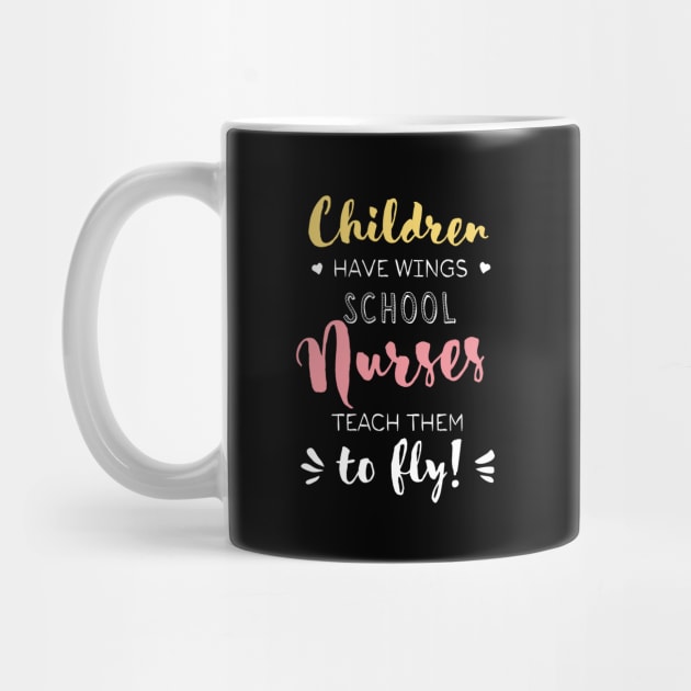 School Nurse Gifts - Beautiful Wings Quote by BetterManufaktur